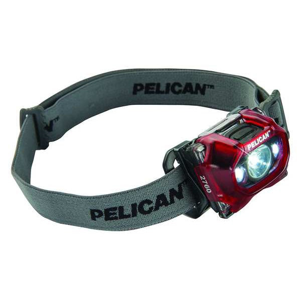 Pelican 2760C 289 Lumens Night Vision LED Headlamp - Translucent Red