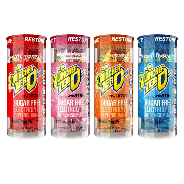 Sqwincher 20 oz Yield Qwik Stik Zero Tube, Assorted - 159060119