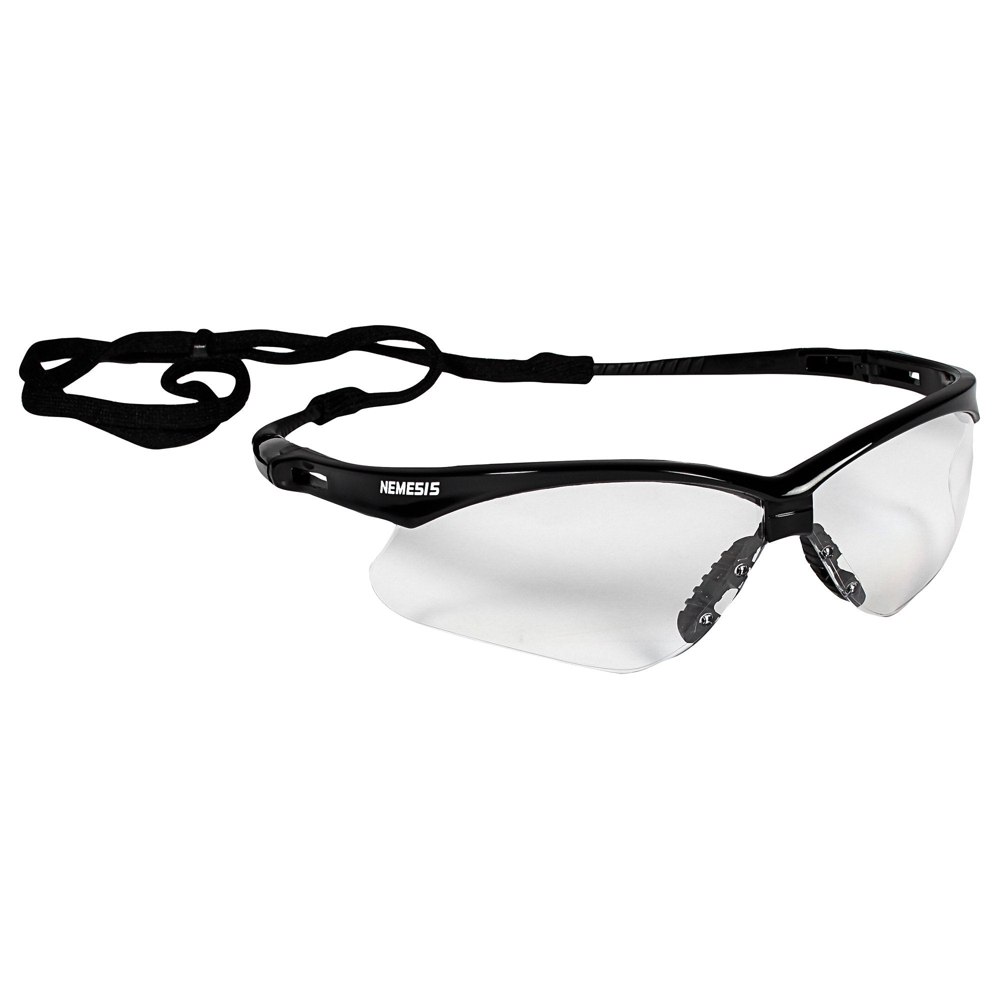 KleenGuard V30 Nemesis Black Safety Glasses, Clear - 25679