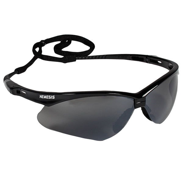 KleenGuard V30 Nemesis Black Safety Glasses, Smoke Mirror - 25688