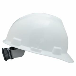 MSA V-Gard Cap Style Slotted Hard Hat, White - 475358