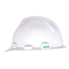 MSA V-Gard Cap Style Slotted Hard Hat, White - 475358