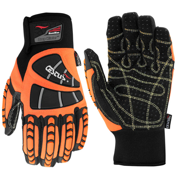 Cestusline HandMax Deep Winter Fabric Palm with Dots Safety Gloves