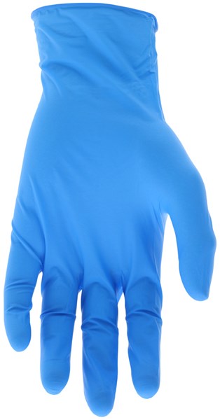 MCR Safety 6 mil Powder Free Disposable Nitrile Gloves - Blue
