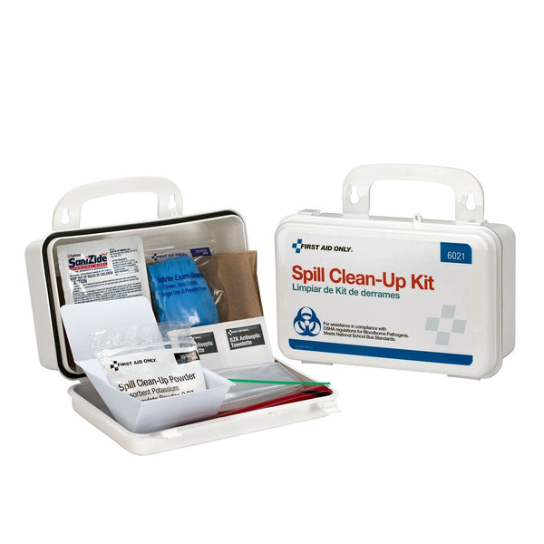 First Aid Only 20 Piece Blood borne Pathogen Spill Clean-Up Kit - 6021