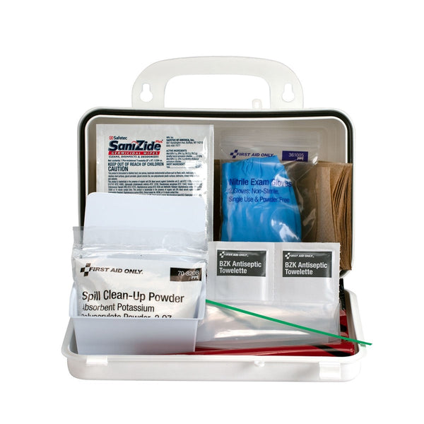 First Aid Only 20 Piece Blood borne Pathogen Spill Clean-Up Kit - 6021