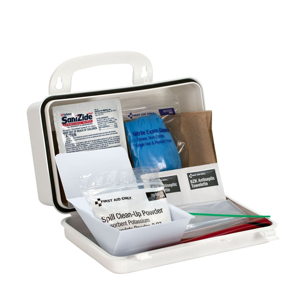 First Aid Only 20 Piece Blood borne Pathogen Spill Clean-Up Kit - 6021