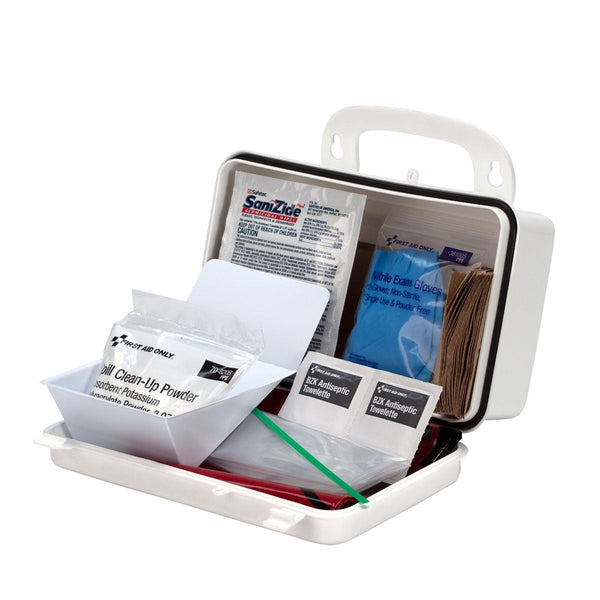 First Aid Only 20 Piece Blood borne Pathogen Spill Clean-Up Kit - 6021