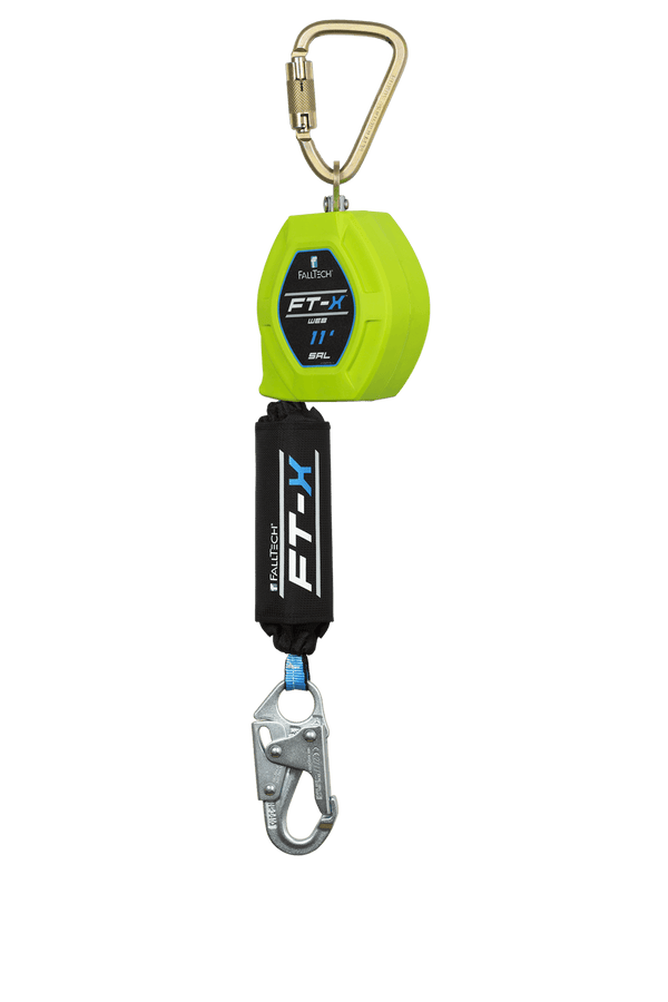 FallTech FT-X 11' Web Class 1 SRL-P w/ Steel Snaphook 84711SC1