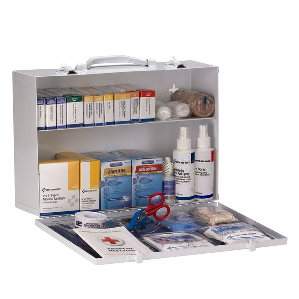 First Aid Only 75 Person ANSI A 2 Shelf First Aid Cabinet - 91337