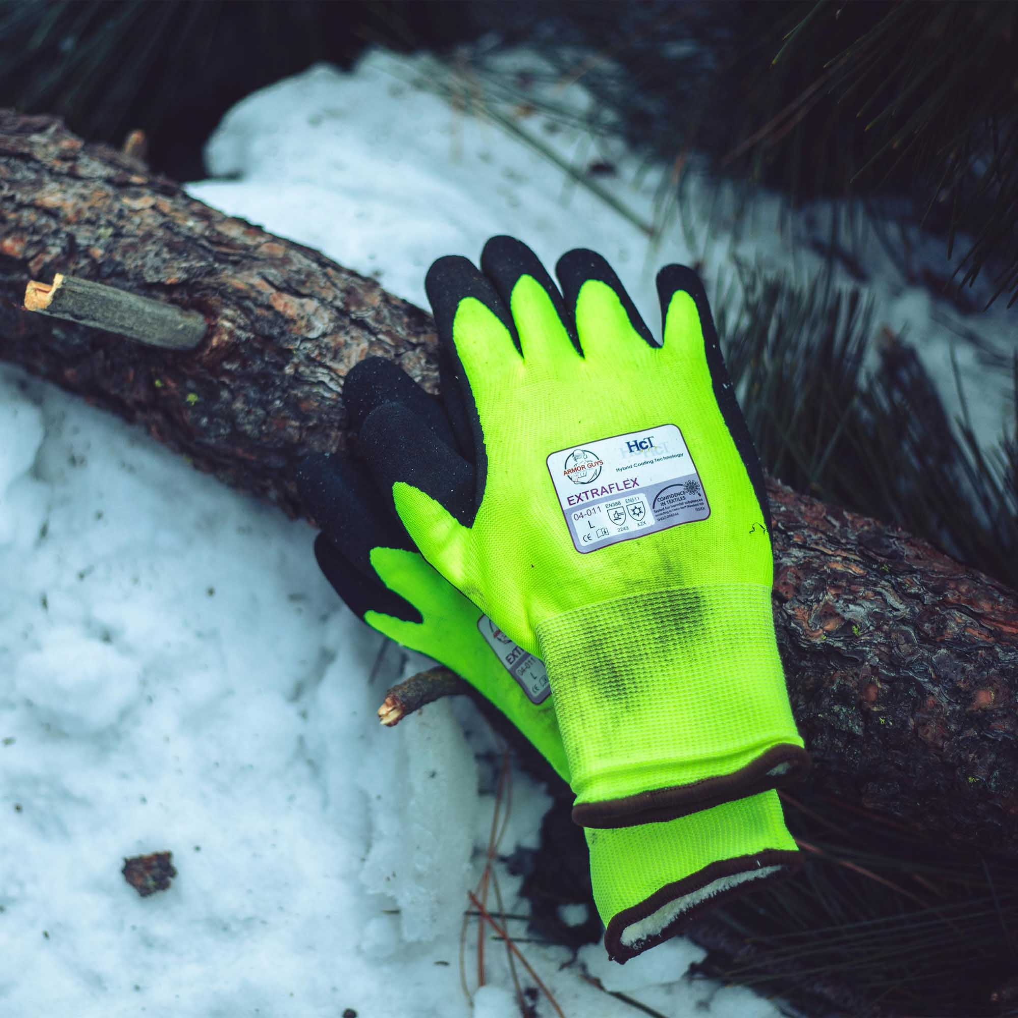 Armor Guys 04-011 Extraflex Hi-Vis Latex Coated Gloves