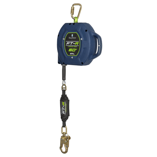 Falltech FT-R Class 2 Leading Edge SRL with 60' Galvanized Steel Cable - Black & Blue | FT721560LE
