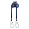 FallTech 8' EdgeCore Leading Edge Twin-Leg SRL with Steel Rebar Hooks - FT84108TP3