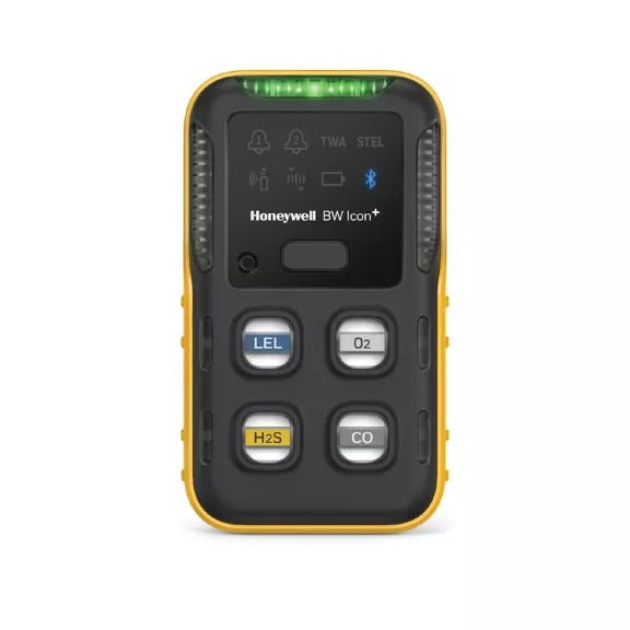 BW Technologies H2S, CO, O2, LEL, SO2 Multi Gas Detector, Yellow - ICON-Y-H