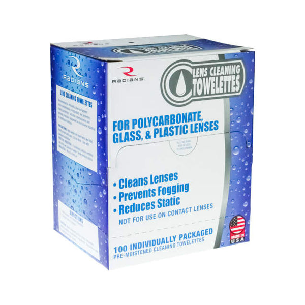 Radians 100 Count Lens Cleaning Towelettes - LCD100