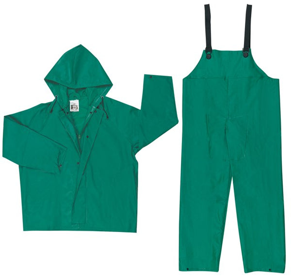 MCR Safety Dominator Series Rain Gear .42mm 2 Piece Waterproof Rain Suit Jacket - Green