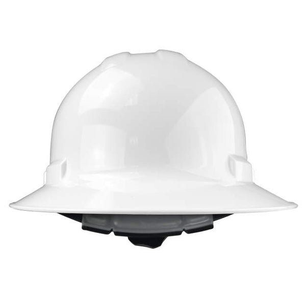 Radians Quartz Full Brim 4 Point Rachet White Hard Hat - QHR4-WHITE