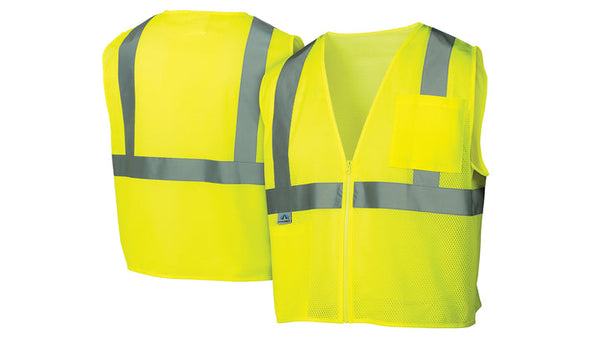 Pyramex Hi-Visibility Lime Safety Vest
