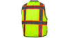 Pyramex Hi-Visibility Lime Safety Vest with Black Bottom - RVZ4410BM