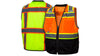 Pyramex Hi-Visibility Lime Safety Vest with Black Bottom - RVZ4410BM